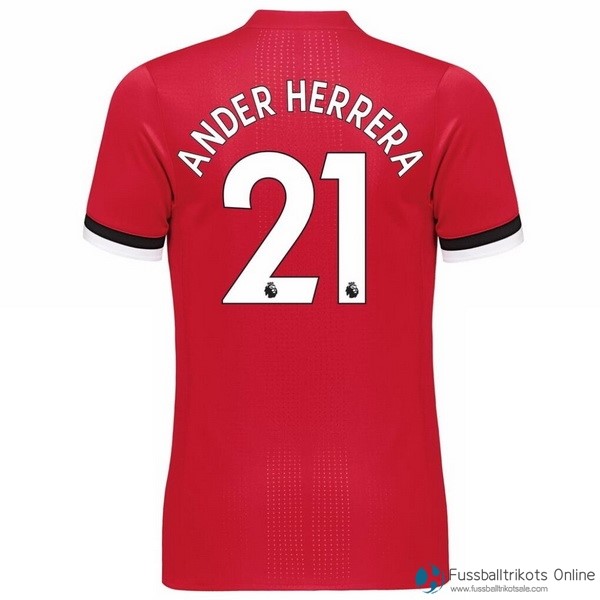 Manchester United Trikot Heim Ander Herrera 2017-18 Fussballtrikots Günstig